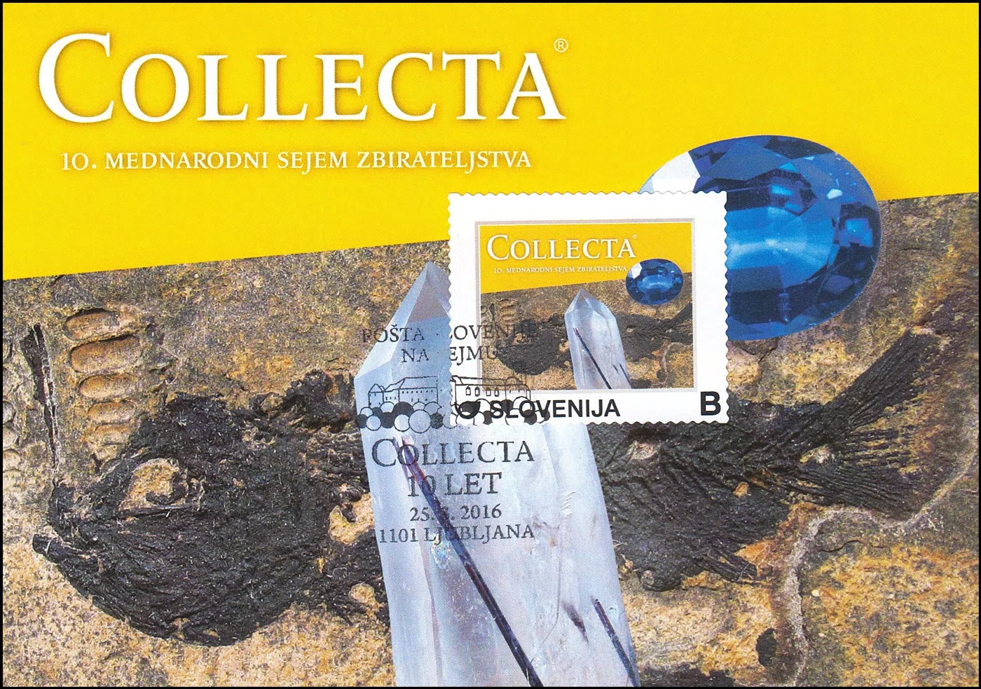 POŠTA SLOVENIJE NA SEJMU COLLECTA 2016 10 LET   